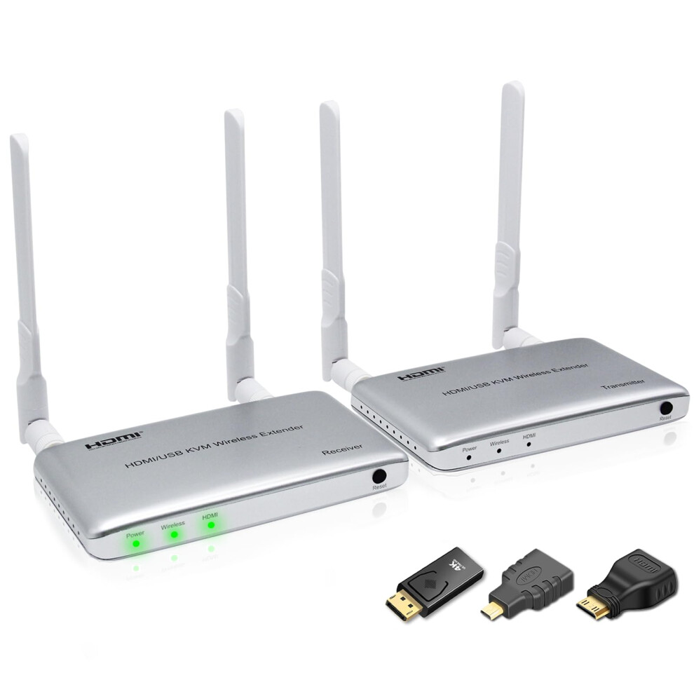 4K Wireless Hdmi Transmitter And Receiver With Kvm And Ir, 1080P Long Range 656Ft Extender Kit For Tv 9330225828242