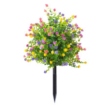 Realistic Plastic Flower Leaves Green Plant with-Mixed colors