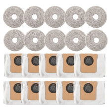 20PCS Vacuum Dust Bag and Mop Cloth Set for Mijia M40 D110CN Vacuum Cleaner Spare Parts
