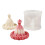 Moules à bougies en Silicone pour robe de princesse à fleurs,-B 1