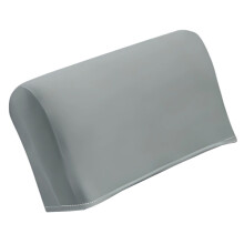 Housse d'appui-tête élastique pour fauteuils de-Gris clair