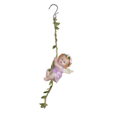 Resin Hanging Angel Sculpture With Hook-Climb with both feet