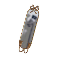 Retro Gold Candle Sconces Wall Decors Mirror Wall Candle-1 pack