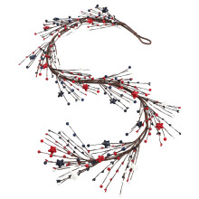 Star Artificial Berries Branch Plastic Decorative-Bright Star.