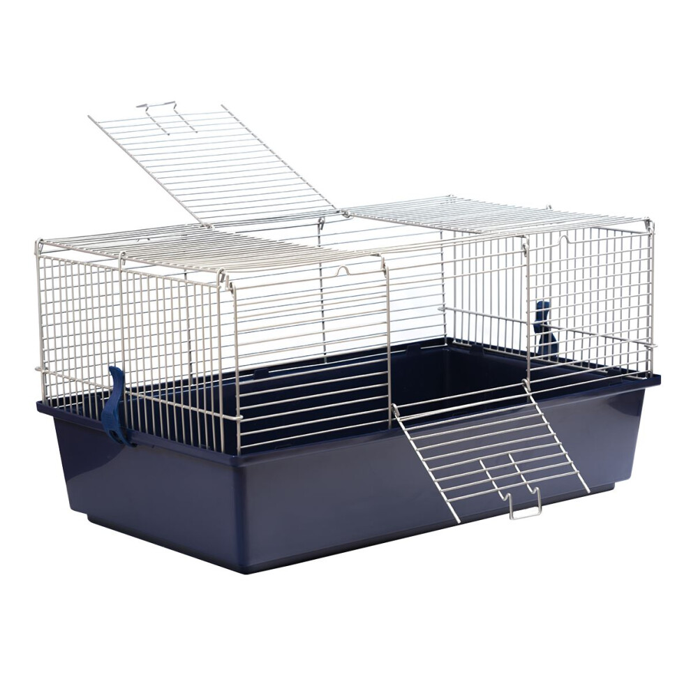 Kct Dark Blue Single Level Indoor Pet Animal Run Cage - 60Cm