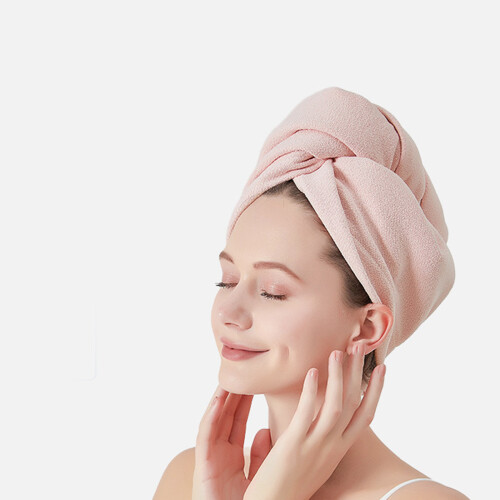 Turban à séchage rapide avec microfibre-gris sans boucle 2