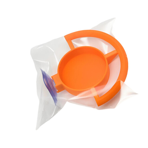 Plastic Window Mount Bird Feeder With Suction Cup Design-Yellow
