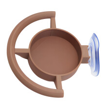 Simple Window Mounted Bird Feeder Easy-Imitation wood color