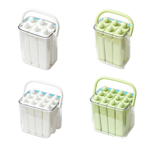 Fun Silicone Long Ice Cubes Stick Mold With Storage Box-White 6 1