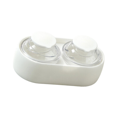 Double Round Ice Ball Maker Silicone Molds Ice Tray For-White