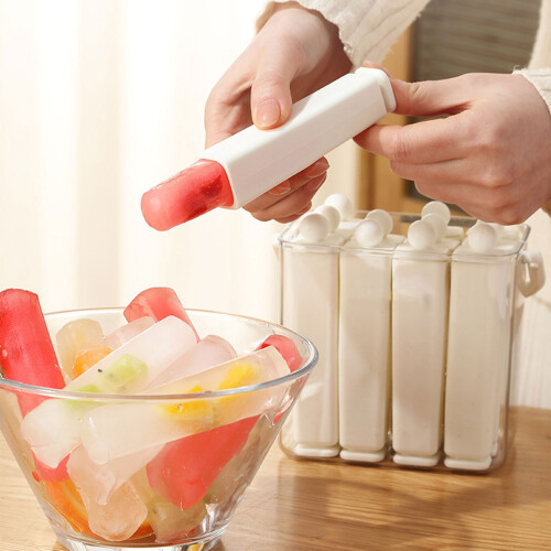 Large Capacity Ice Cubes Stick Maker Mold Set With Lid-White 12 2