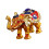 Boîte d'anneaux en forme d'éléphant en alliage ornée de-Orange 1