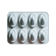 Silikonformen in Haifischflossenform mit 8 Mulden, perfekt-Blau