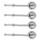 4 Pack Powder Shaker Rustproof Impeccable Steel Texture Suitable 1