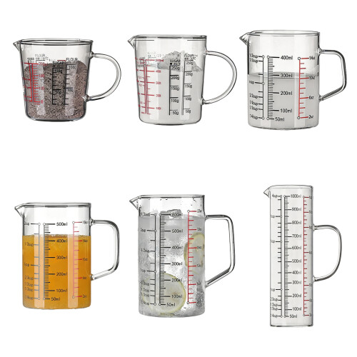 Professioneller Messbecher aus Glas mit leicht ablesbaren-4 1
