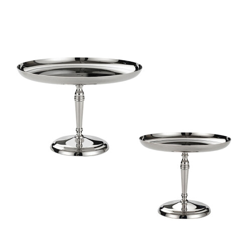 Plateau à gâteaux en acier inoxydable, assiette de-L 1