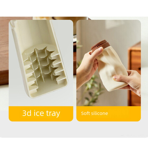 Silicone Ice Tray Ideal For Chilling-Green Ordinary style. 1
