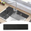 Tapis de robinet de cuisine long de 76 cm avec conception à-Noir 4