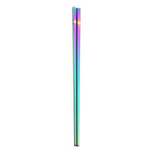 Palillos Hariumiu arcoíris de acero inoxidable (1 par)