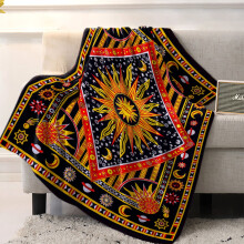 Sun Moon Celestial Tapestry Boho Wall Hanging