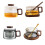 Teetasse aus Glas mit abnehmbarem-Einzelbecher transparent 2