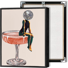 Affiche Coffee Diver, design pop art cappuccino, 1 pièce