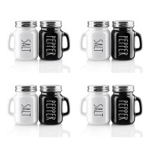 Ensemble de salière et poivrière style ferme 120 ml