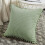 Plush Pillowcase with Pom-poms Green Polyester 1