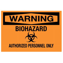 Biohazard Safety Sign Aluminium Wall Plaque 20 x 30 cm