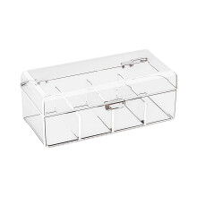 Plastic haaraccessoires opbergdoos stofdichte-Vier roosters