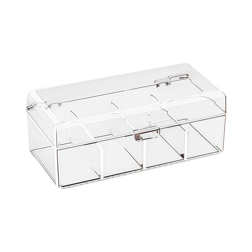 Plastic haaraccessoires opbergdoos stofdichte-Vier roosters
