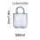 Large 550ML Glass Cup With Purse Shape Creative Clear Handbag 3