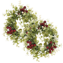Artificial Berry Candle Ring Wreath (2 pcs)