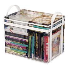 Clear PVC Book Storage Bag with Zip Closure