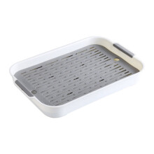 Double-Layer Dish Drying Tray with Non-Slip Base