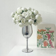 27-Piece Artificial Mini Roses, Faux Silk Wedding Filler