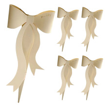 Boîte à fleurs en carton avec motif nœud papillon (5 pièces)