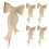 Bloembak met strikdesign, karton, 5 stuks 1