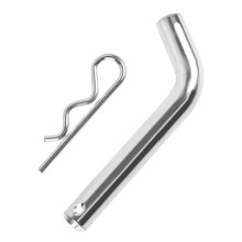 Heavy Duty Trailer Hitch Pin and Clip 5/8 Inch for 2 Inch Receiver, Rustproof Alloy, Secure Towing