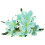 Artificial Blue Lilies Bouquet with Stems 1