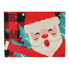 Linen Christmas tablecloth home decor 1 piece