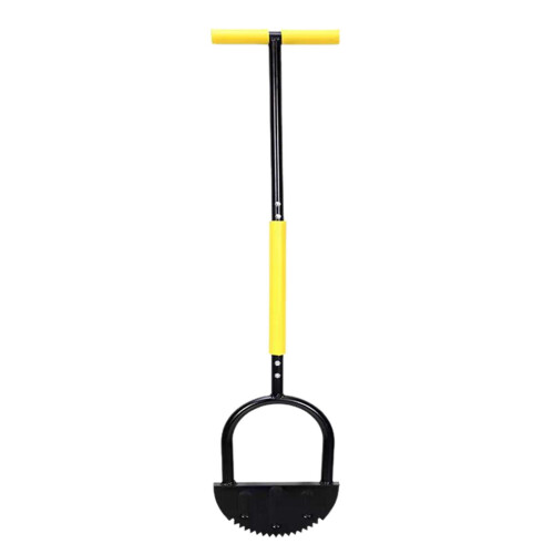 Half Moon Edging Tool with Sawtooth Blade and Handle