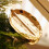 Elegant Ceramic Golden Leaf Shape Decorative Tray For Jewelry 4