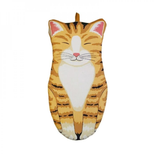 Cotton Oven Mitts with Hanging Loop, Heat Resistant