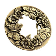 Geurkaarsen Toppers Cover, Verfraaide Potten,-brons Dielianhua