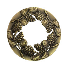 Kerzenabdeckungsaufsätze,-Bronze-Tannenzapfen