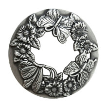 Metalen kaarstoppers voor-geborsteld zilver Dielianhua