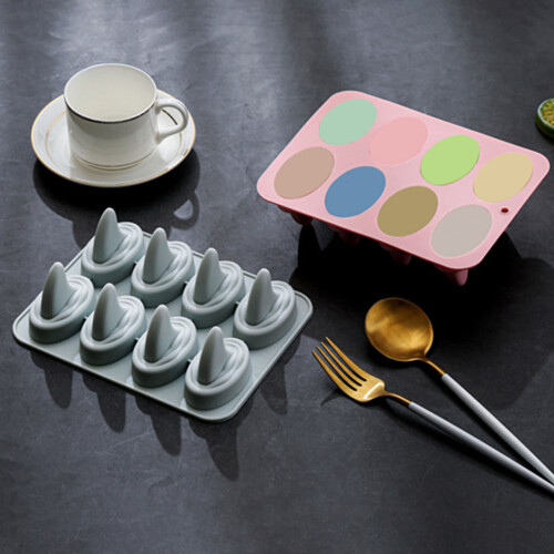 Kreatives Haifischflossen-Design, Silikon-Eistablett,-Blau 2