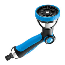Water Hose Nozzle Multifunctional for Cleaning-blue black