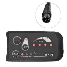 (6PIN) S810 E-Bike-Zähler LED-Anzeige IP65 36V UART für Elektrofahrrad-Zähler (36V)